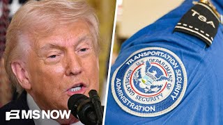 Trump tells unpaid TSA agents to 'GO TO WORK' amid partial shutdown