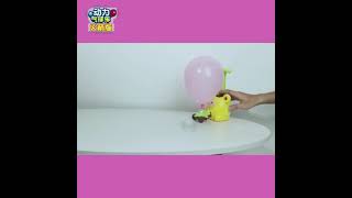 Kids Pumping Cartoon Air Balloon Car Rocket Toys 动力气球车盒装