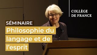 Philosophie du langage et de l’esprit (2) - François Recanati (2022-2023)