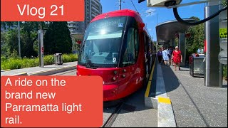 Jonathan's Train Vlog:21 A ride on the new Parramatta Light rail from Carlingford to Westmead