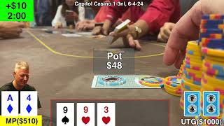 Floating For A Steal At Capitol Casino,  poker vlog 208