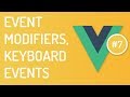 Event Modifiers and Keyboard Events - Vuejs tutorial for beginners - Tutorial 7