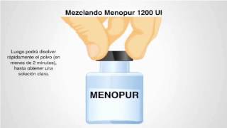 Aplicación de Menopur 1200