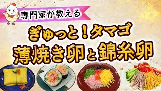 【専門家が教える】薄焼き卵　～ぎゅっとタマゴ～　Egg garnish