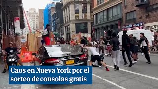 Detenido un 'streamer' que causó el caos en Nueva York al prometer consolas gratis