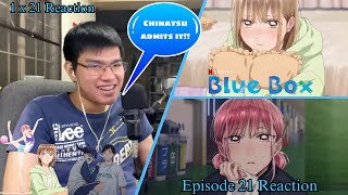 CHINATSU LIKES TAIKI! | Blue Box Episode 21 REACTION