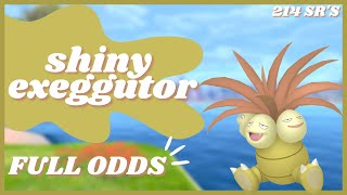 [LIVE] Full Odds shiny Exeggutor after 214 sr's | Shield