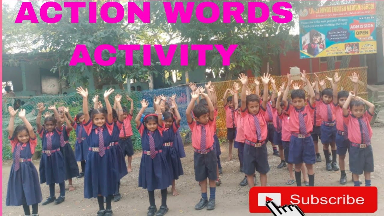 Action Word S Activity For Ukg Class Youtube
