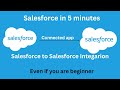 Salesforce Connected app | Salesforce to Salesforce Integration | Part 1