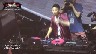 DJ SCHEDULE 1, RedBull Thre3Style 2016 Korea Finalist 5, 2016-06-18