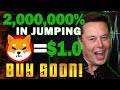 Elon Musk Promotes Shiba Inu Coin and price will hit $1.0 Soon!!