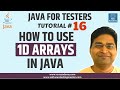 Java for Testers #16 - How to use Single Dimensional Array in Java
