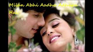 Milan Abhi Aadha Adhura Hai Song/ VIVAH/ Udit Narayan/ Shreya Ghoshal/ Romantic Love Duets