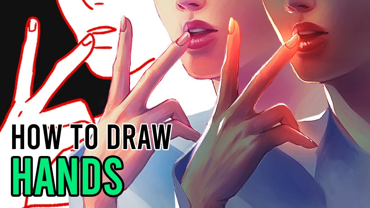 Drawing And Painting Hands In Digital Art How To Draw Hands Digital