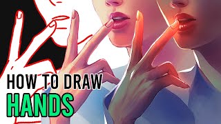 Drawing and Painting Hands in Digital Art | How to Draw Hands Digital Art