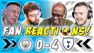 MAN CITY FANS HUMILIATED 😳 REACTION TO MAN CITY 0-4 TOTTENHAM | PREMIER LEAGUE FAN REACTIONS