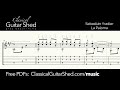 Yradier: La Paloma - Free Guitar Sheet Music