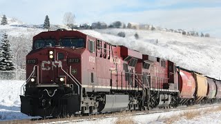 HYBALLING!!! Canadian Pacific Grain (CP 301) West at Cochrane, AB!