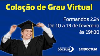 Colação de Grau Virtual - Licenciaturas