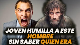 Joven humillo a mendigo si saber que este era su padre