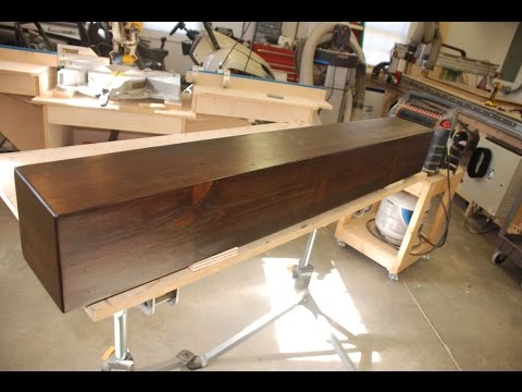 Build a Rustic Faux Beam Mantel or Shelf Build a Rustic Faux Beam Mantel or Shelf