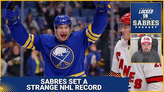 Sabres set a strange NHL record + catching up with Skinner, Mittelstadt, Olofsson