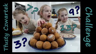 Ile ona zjadła?! - OMG !!! | Challenge donuts - Tłusty Czwartek