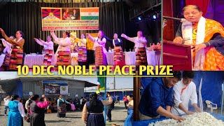 Celebrating Noble Peace Prize day//Tibetan Lhasa Market jabalpur#tibetanvlogger