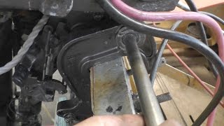 Replacing an outboard tilt tube