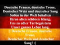 german national anthem deutschland Über alles with lyrics deutsch