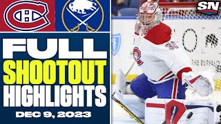 Montreal Canadiens at Buffalo Sabres | FULL Shootout Highlights - December 9, 2023