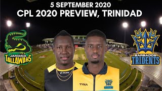 CPL 2020 Jamaica Tallawahs vs Barbados Tridents Preview - 5 September 2020 | Trinidad