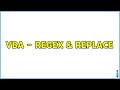 VBA - Regex & Replace