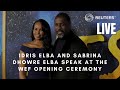 LIVE: British actor Idris Elba and his wife Sabrina Dhowre Elba speak at the WEF opening ceremony