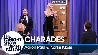 Charades with Aaron Paul and Karlie Kloss