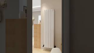 Modern log style interior design radiator modeling-22