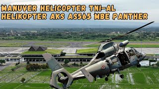 Manuver Helikopter AKS AS565 MBe Panther di Bandar Udara Banyuwangi