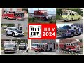 Fire Trucks, Ambulances, and Police Cars Responding Compilation | July 2024