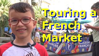 Touring A French Market with my Son