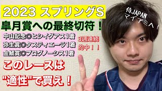 【競馬予想　スプリングステークス2023】皐月賞への最終切符！このレースは適性で買え！◎はセブンマジシャン？オールパルフェ？ベラジオオペラ？ホウオウビスケッツ？アイスグリーン？メタルスピード？ハウゼ？