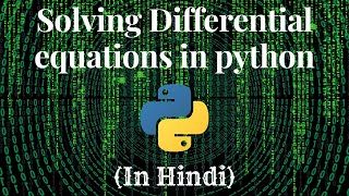 Differential equations in Python#codewithharry#python #maths #pythontutorial #differentialequation