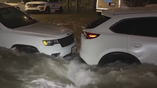 See it: Emergency personnel respond to water main break in the Bronx