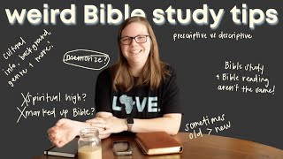 8 Unusual Bible Study Tips + a few hot takes 🔥