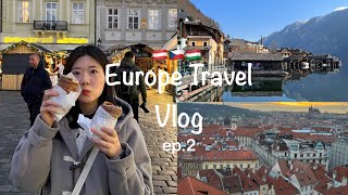 동유럽 여행 Vlog 2탄 | 오스트리아 | 할슈타트 | 체코 | 부다페스트 | 가족여행