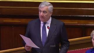 TAJANI INTERVIENE AL VERTICE ITALIA-AFRICA IN SENATO