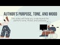 inferring the author’s purpose tone and mood