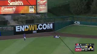 Isotopes' Tauchman robs a double