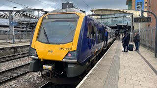 Northern 195 Trains - Nottingham to Leeds via Sheffield Rail Ride