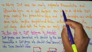 Java Server Pages (JSP) | Introduction | WT | Web Technology | Lec-45 | Bhanu Priya
