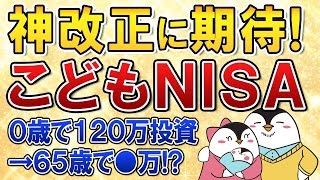 【神改正に期待】18歳未満が利用できるこどもNISAが2026年度の税制改正で実現するか？0歳で120万投資→65歳で●万に！？